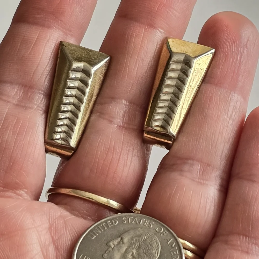 Vintage cuff links Anson cufflinks gold tone